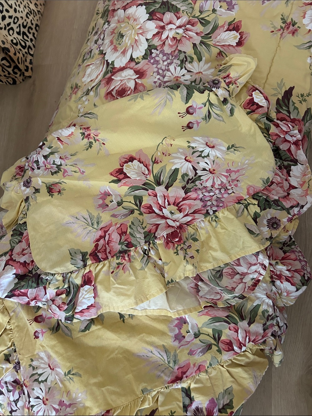 🧡 Ralph Lauren Sophie Brooke Brook 3 piece comforter set Yellow floral